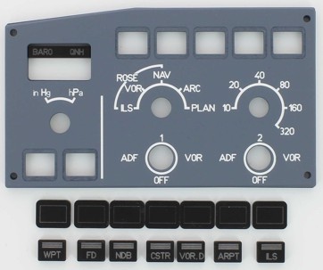 EFIS Airbus 320 panel captain's side